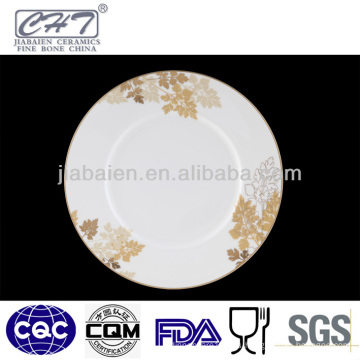 ZH001 Hermosa placa plana de cerámica de porcelana graciosa